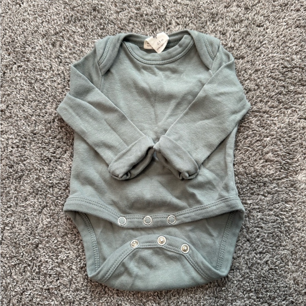 Kate Quinn Sage Green Long Sleeve Bodysuit